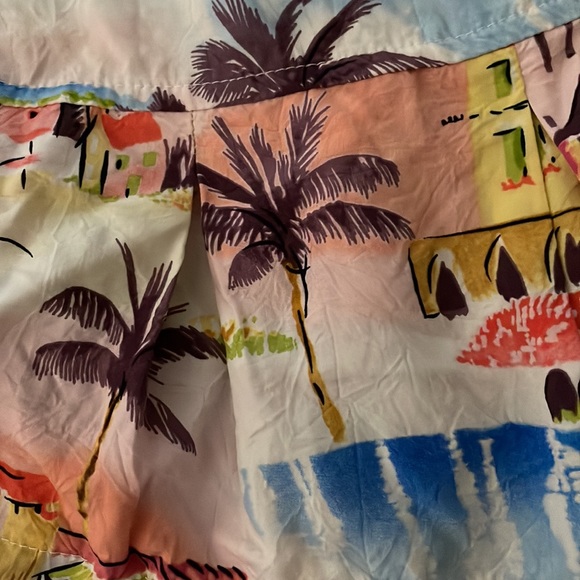 VINTAGE 80s LINE TWO French Riviera Print RESORT DRESS Size Small - Picture 13 of 14